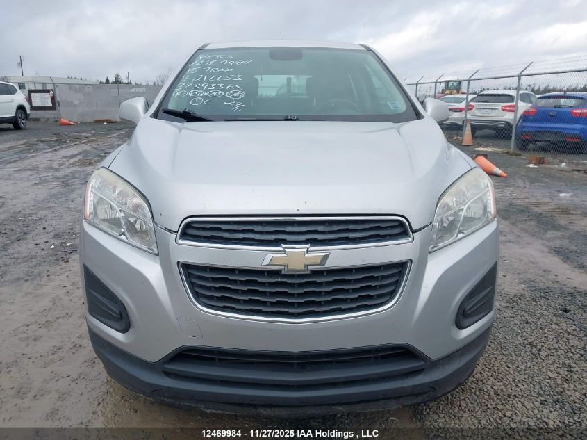 2015 Chevrolet Trax Ls VIN: 3GNCJKSB6FL212053 Lot: 12469984