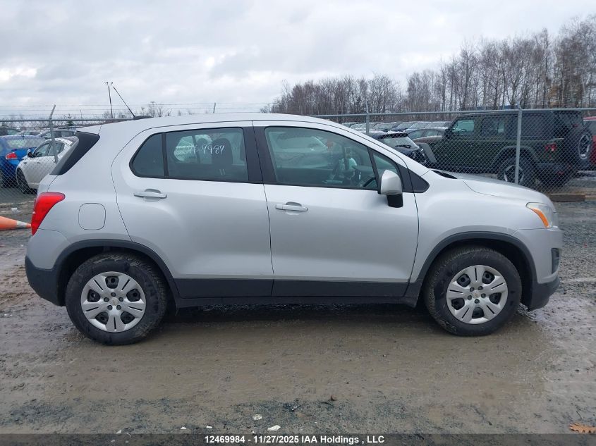 2015 Chevrolet Trax Ls VIN: 3GNCJKSB6FL212053 Lot: 12469984