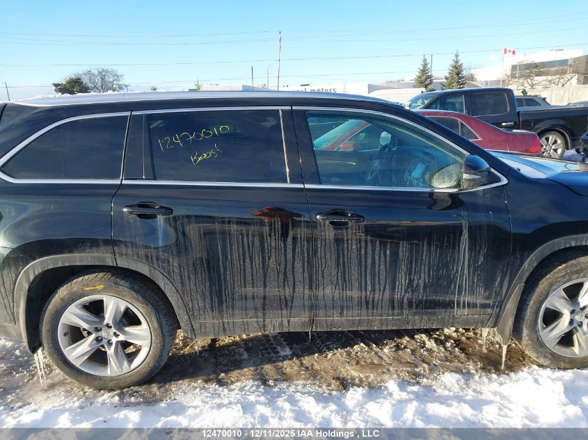 2015 Toyota Highlander Limited/Ltd Platinum VIN: 5TDDKRFH0FS084498 Lot: 12470010