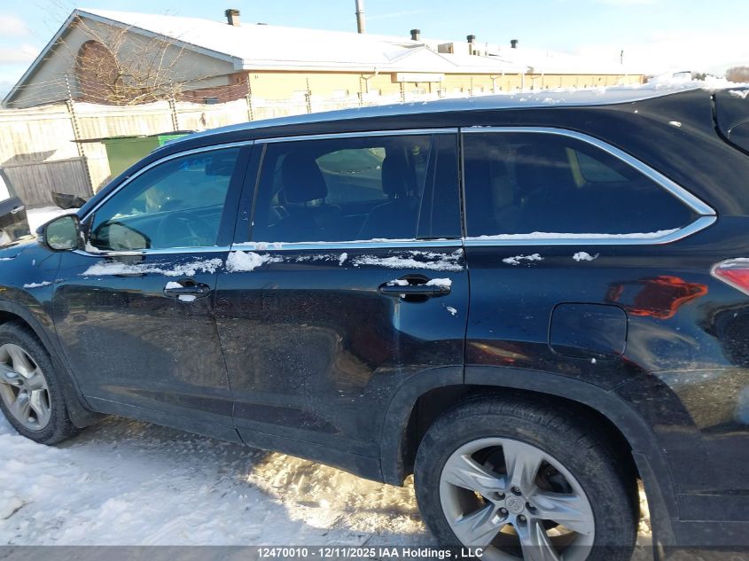 2015 Toyota Highlander Limited/Ltd Platinum VIN: 5TDDKRFH0FS084498 Lot: 12470010