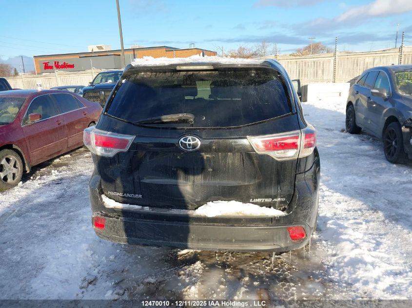 2015 Toyota Highlander Limited/Ltd Platinum VIN: 5TDDKRFH0FS084498 Lot: 12470010