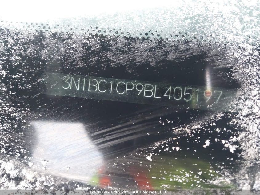 2011 Nissan Versa VIN: 3N1BC1CP9BL405197 Lot: 12470060