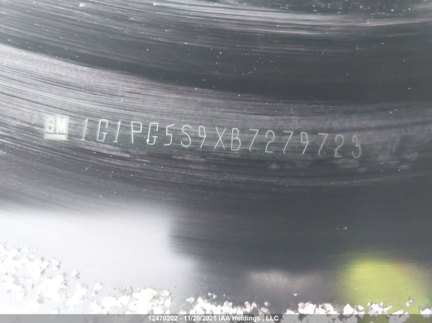 2011 Chevrolet Cruze Lt VIN: 1G1PG5S9XB7279723 Lot: 12470202