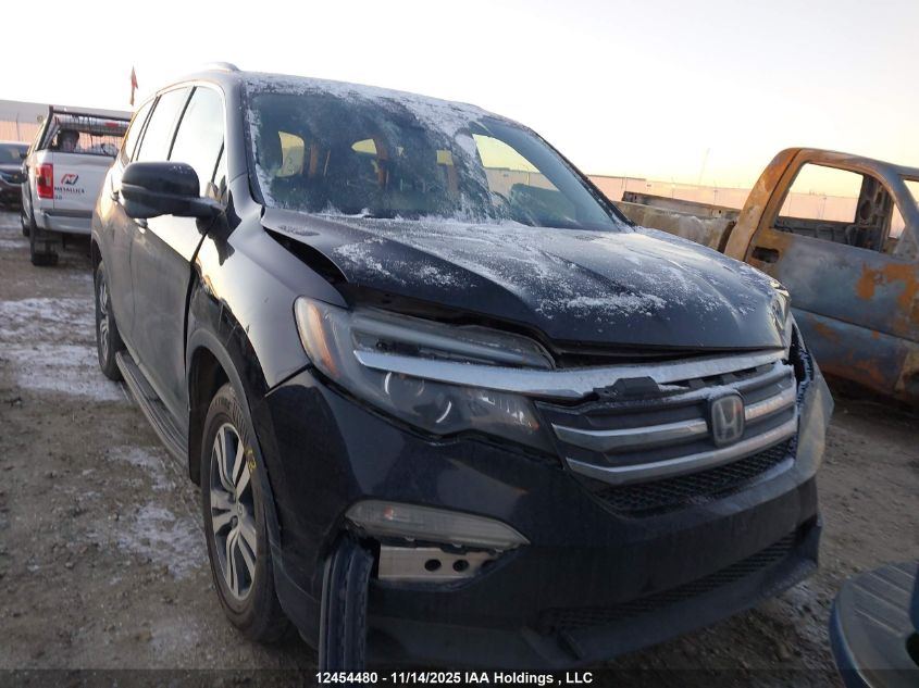 2016 Honda Pilot Ex-L Navi VIN: 5FNYF6H79GB510669 Lot: 12454480X