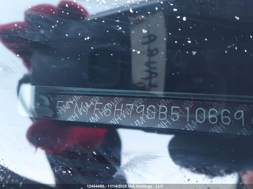 2016 Honda Pilot Ex-L Navi VIN: 5FNYF6H79GB510669 Lot: 12454480X