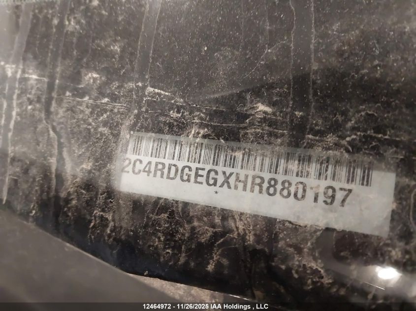 2017 Dodge Grand Caravan Gt VIN: 2C4RDGEGXHR880197 Lot: 12464972X