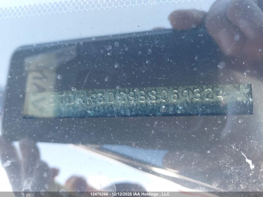 2011 Toyota Sienna Le VIN: 5TDKK3DC9BS061324 Lot: 12470266