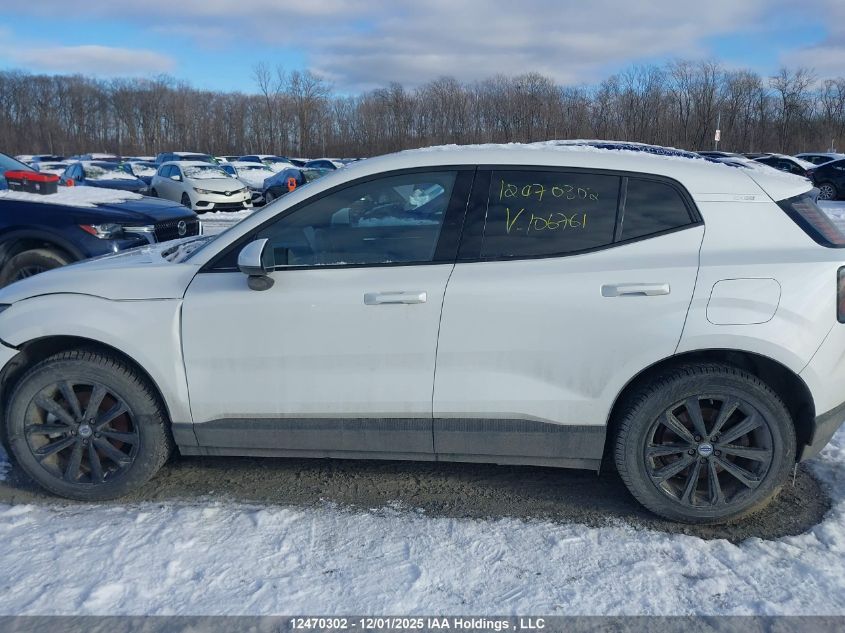 2025 Volvo Ex30 Single Motor Extended Range Core VIN: YV4EL3YJ6SS106761 Lot: 12470302