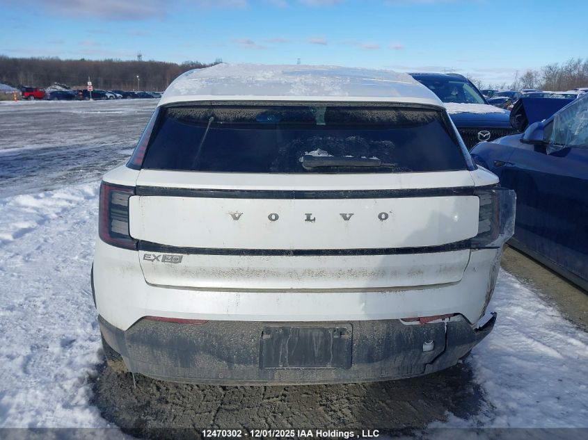 2025 Volvo Ex30 Single Motor Extended Range Core VIN: YV4EL3YJ6SS106761 Lot: 12470302