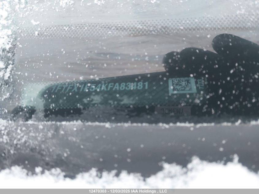 2019 Ford F150 Super Cab VIN: 1FTFX1E54KFA83481 Lot: 12470303