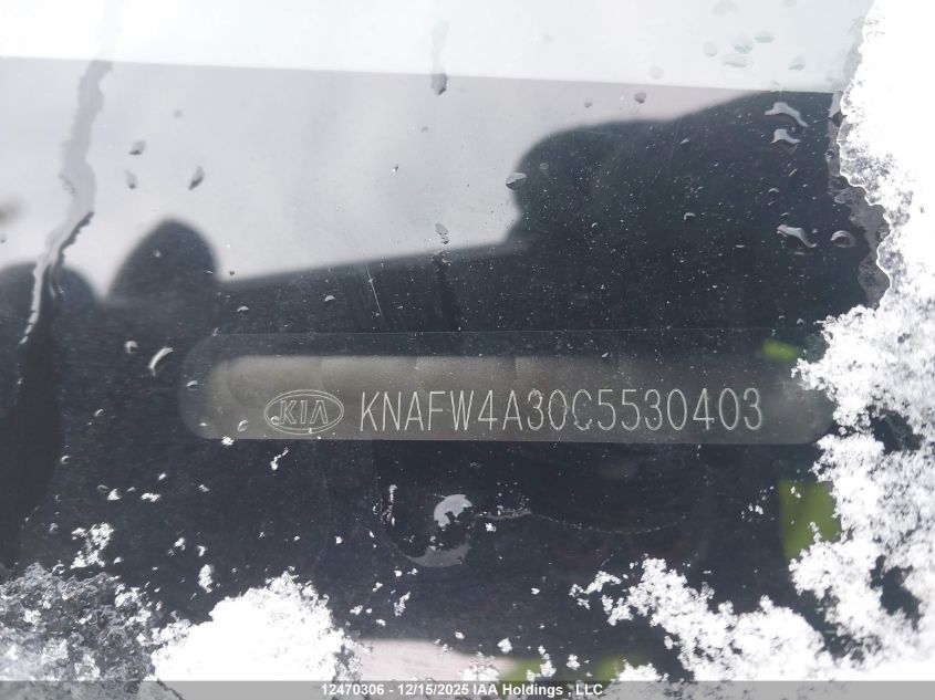 2012 Kia Forte Sx VIN: KNAFW4A30C5530403 Lot: 12470306