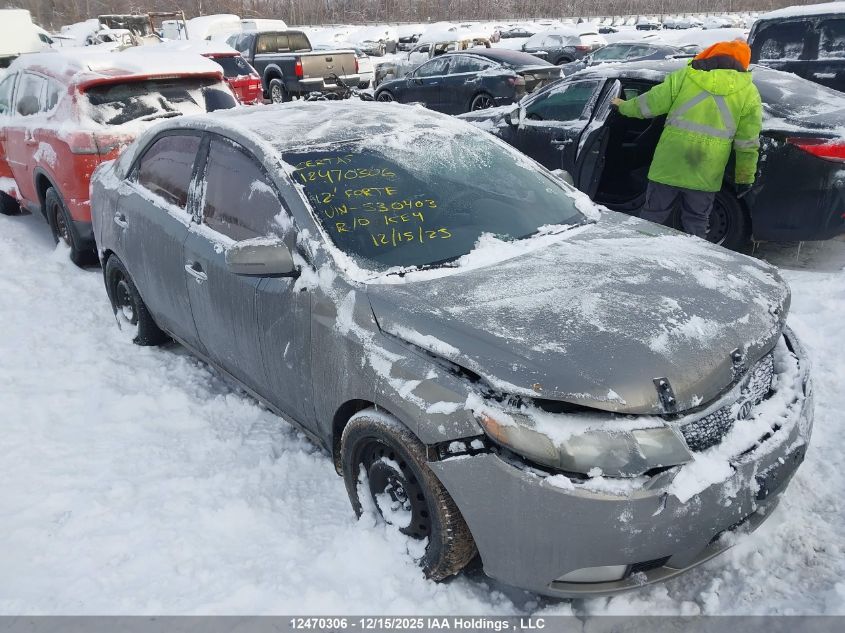 2012 Kia Forte Sx VIN: KNAFW4A30C5530403 Lot: 12470306