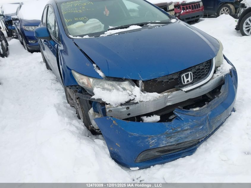 2013 Honda Civic Ex VIN: 2HGFB2F54DH004493 Lot: 12470309