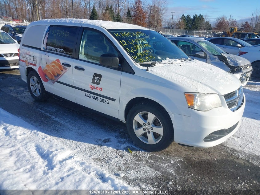 2C4RDGBGXER190109 2014 Dodge Grand Caravan Se auction photo 1