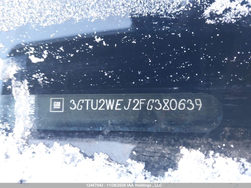 2015 GMC Sierra 1500 Denali VIN: 3GTU2WEJ2FG380639 Lot: 12457043X