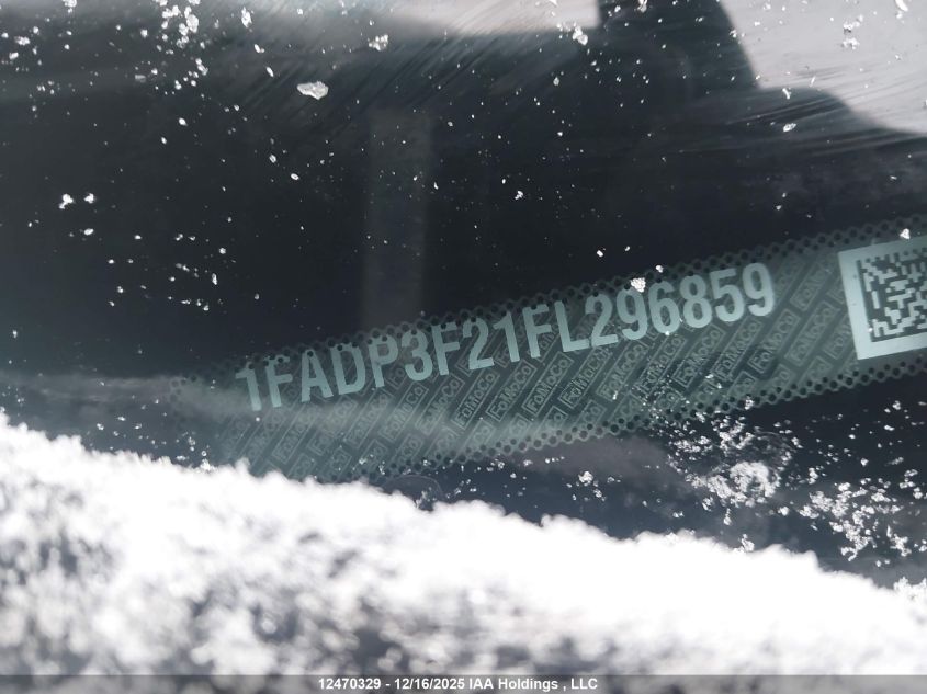 2015 Ford Focus Se VIN: 1FADP3F21FL296859 Lot: 12470329