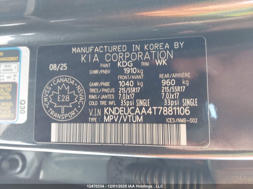 KNDEUCAA4T7881106 2026 KIA SELTOS photo no. 9