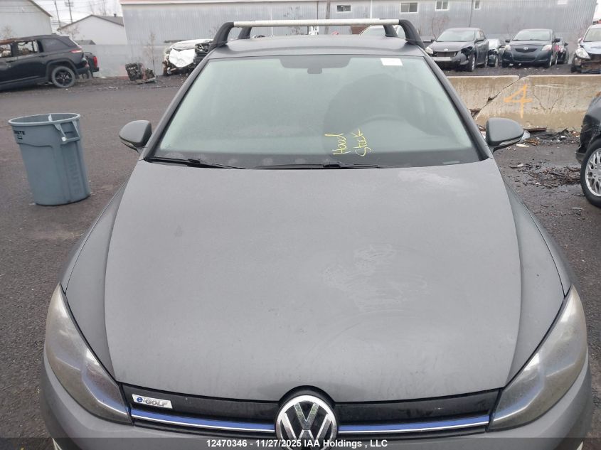 2017 Volkswagen E-Golf Comfortline VIN: WVWPR7AU1HW952075 Lot: 12470346