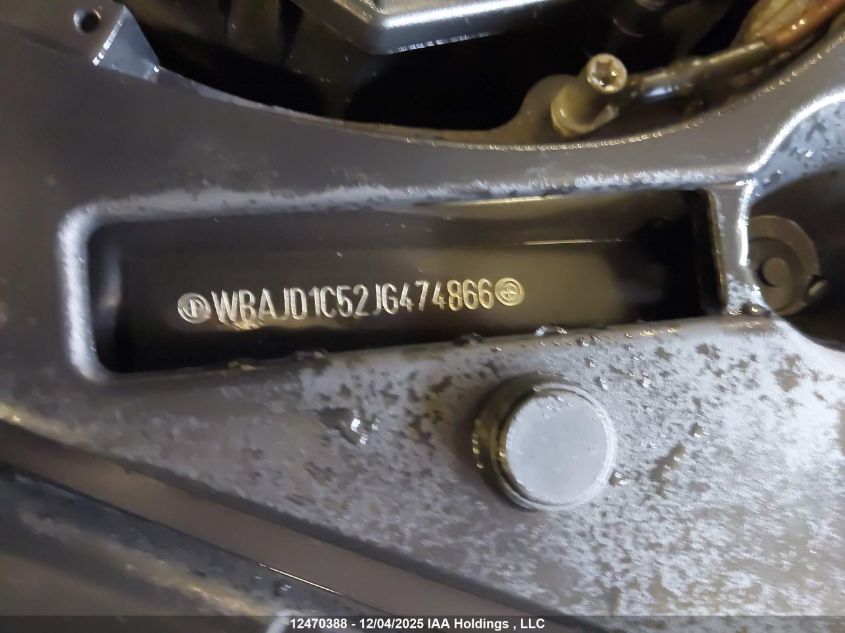 2018 BMW 540D xDrive VIN: WBAJD1C52JG474866 Lot: 12470388