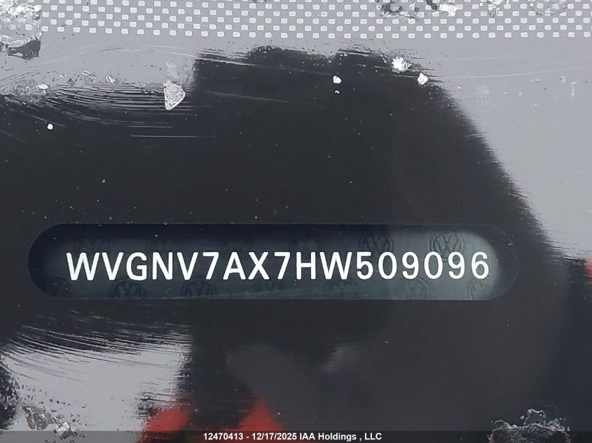 2017 Volkswagen Tiguan Wolfsburg Edition VIN: WVGNV7AX7HW509096 Lot: 12470413