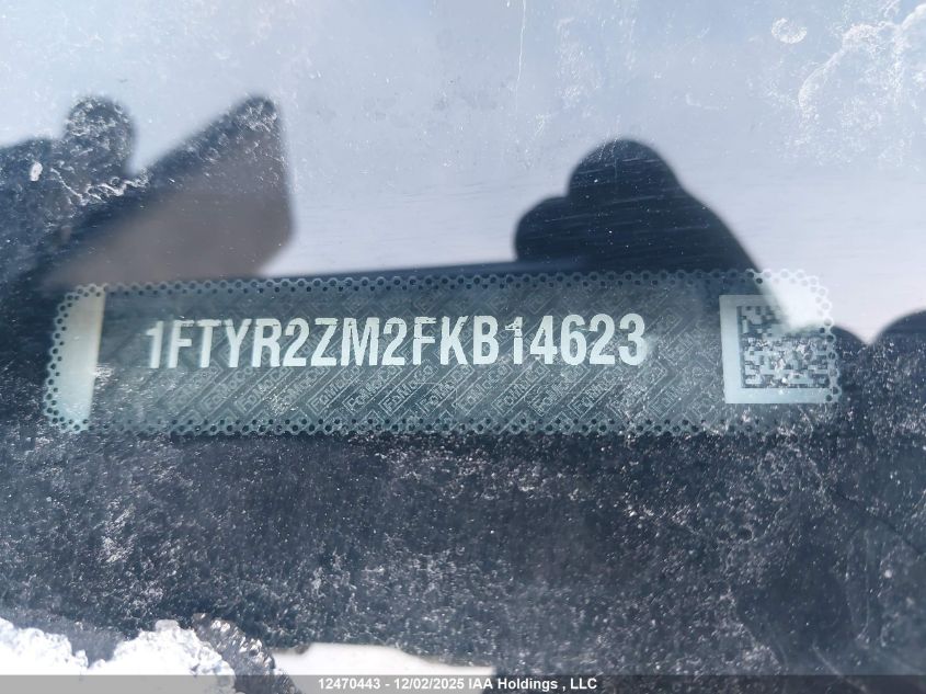 2015 Ford Transit-250 VIN: 1FTYR2ZM2FKB14623 Lot: 12470443