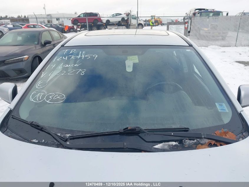 2014 Mitsubishi Lancer Se VIN: JA32U2FU5EU602278 Lot: 12470459