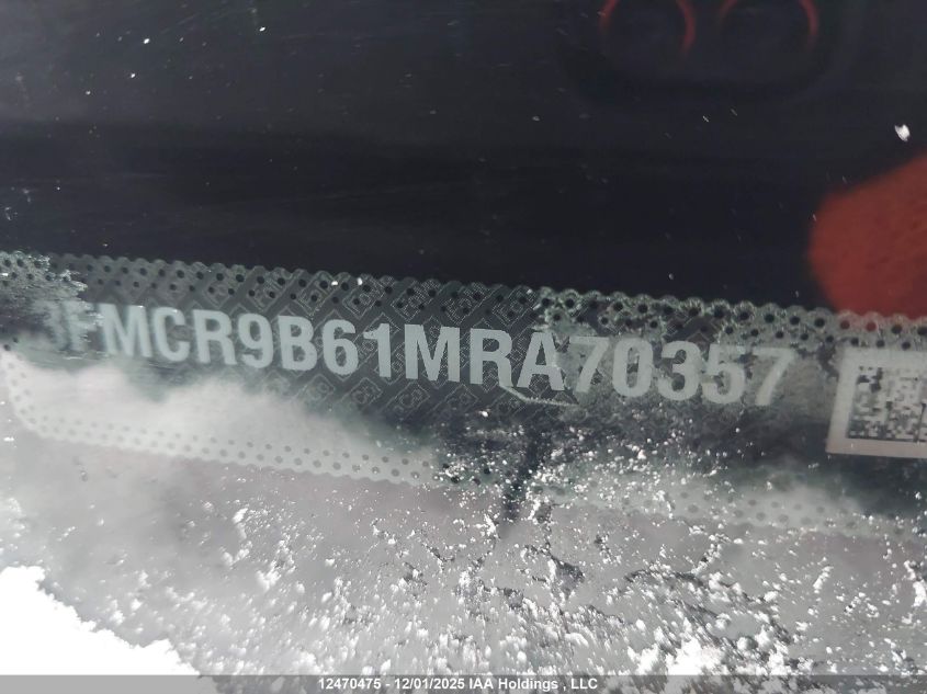 2021 Ford Bronco Sport Big Bend VIN: 3FMCR9B61MRA70357 Lot: 12470475