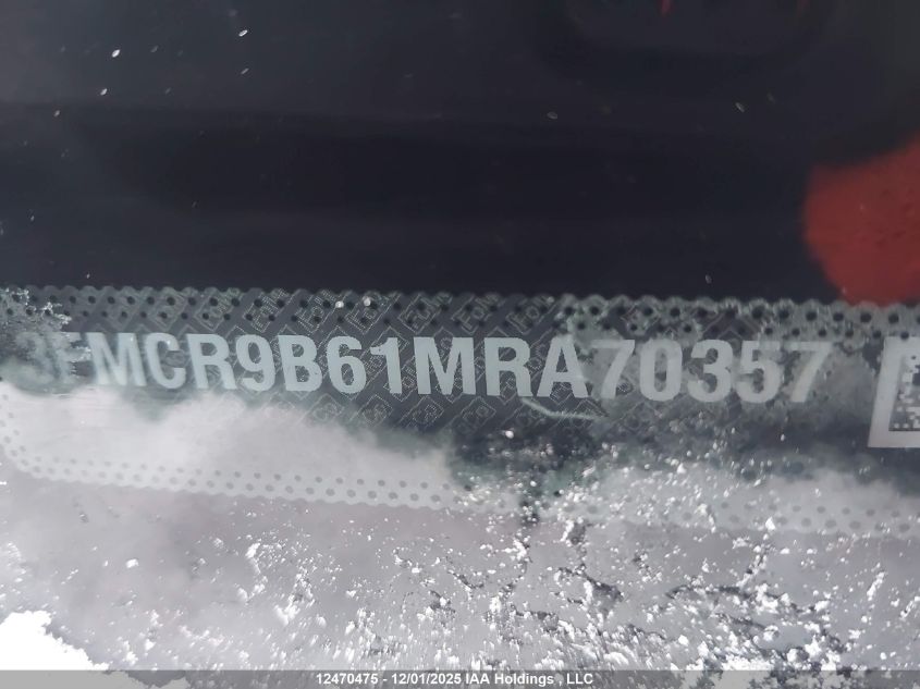 2021 Ford Bronco Sport Big Bend VIN: 3FMCR9B61MRA70357 Lot: 12470475