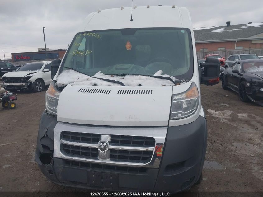 2017 Ram Promaster 2500 2500 High VIN: 3C6TRVDG1HE514439 Lot: 12470555