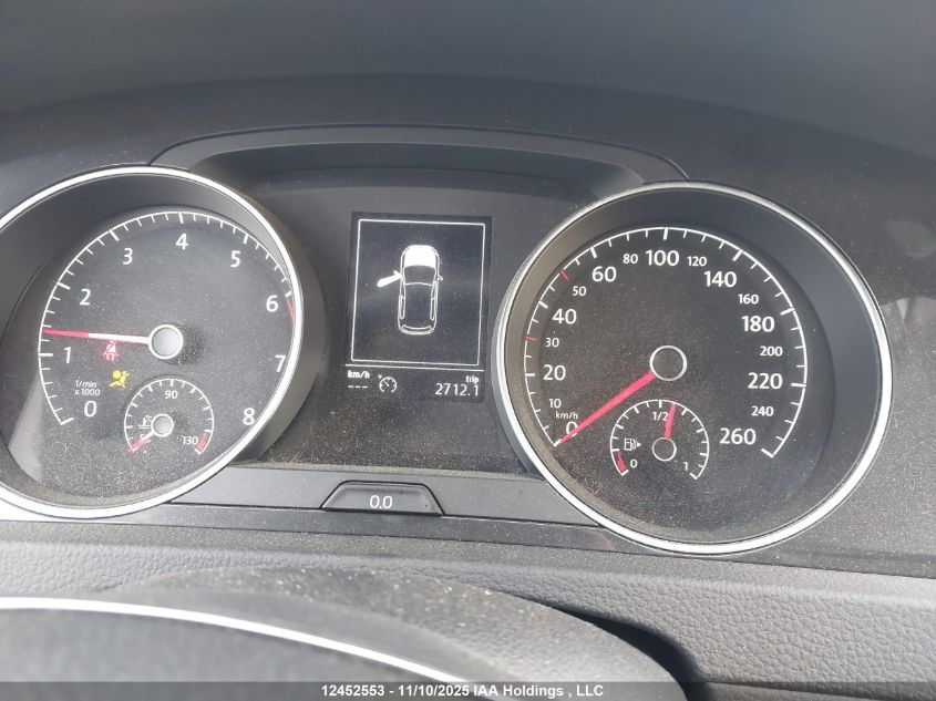 2018 Volkswagen Golf 1.8 Tsi Comfortline/1.8 Tsi Highline/1.8 Tsi Trendline VIN: 3VWB17AU3JM252496 Lot: 12452553X