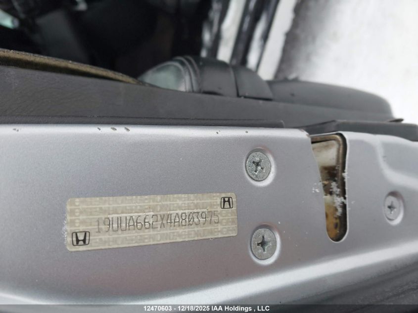 2004 Acura Tl VIN: 19UUA662X4A803975 Lot: 12470603