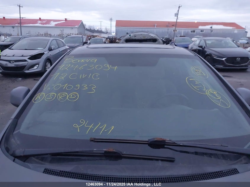 2012 Honda Civic Ex VIN: 2HGFG3A57CH010933 Lot: 12463094X