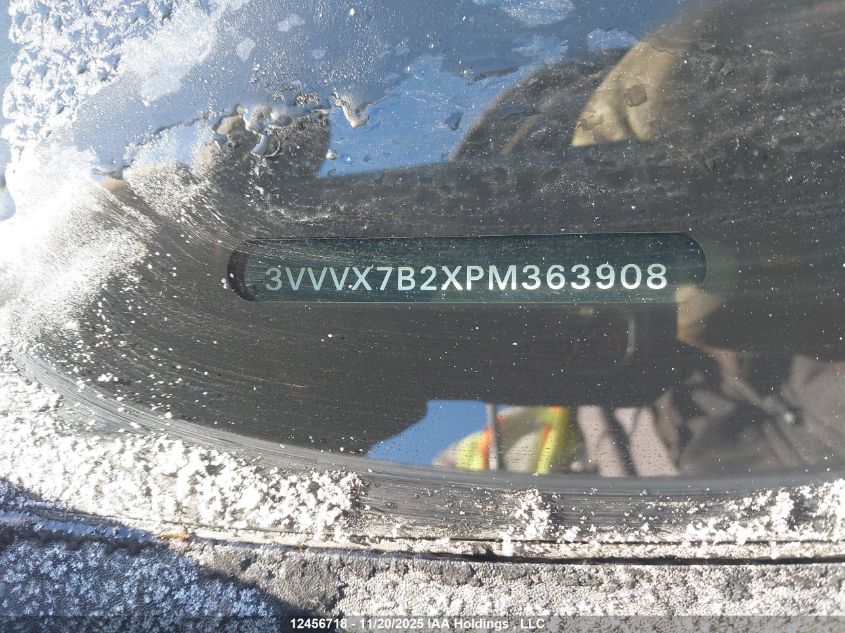 2023 Volkswagen Taos Comfortline VIN: 3VVVX7B2XPM363908 Lot: 12456718X
