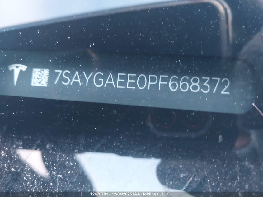 7SAYGAEE0PF668372 2023 TESLA MODEL Y photo no. 19
