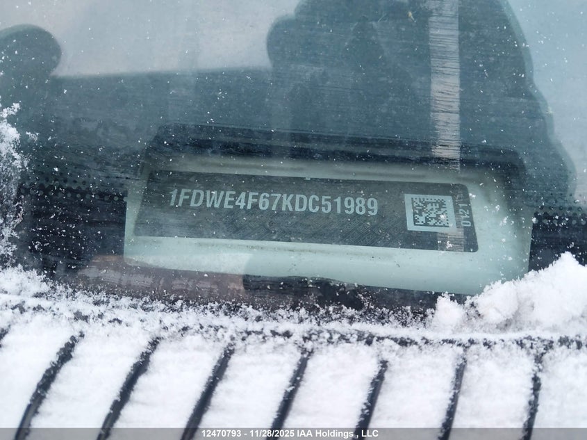 1FDWE4F67KDC51989 2019 FORD ECONOLINE photo no. 9