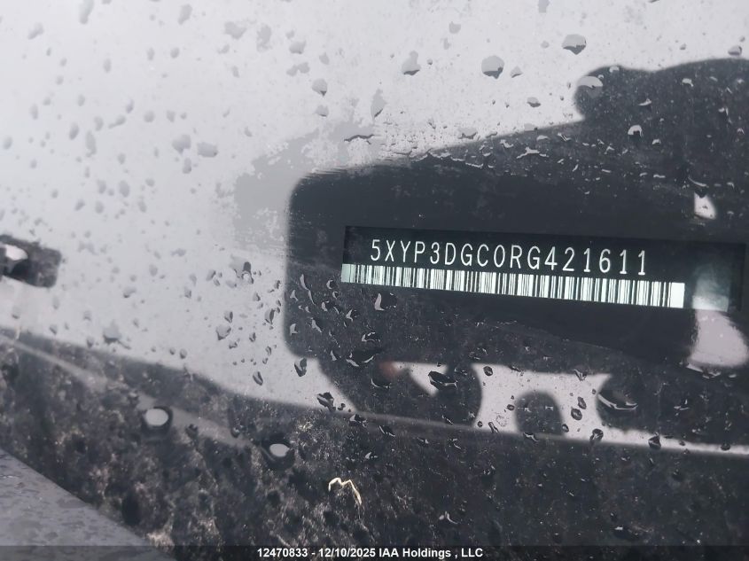 2024 Kia Telluride Ex VIN: 5XYP3DGC0RG421611 Lot: 12470833