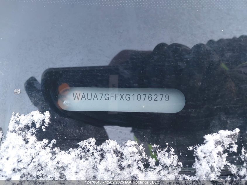 2016 Audi A3 VIN: WAUA7GFFXG1076279 Lot: 12470848