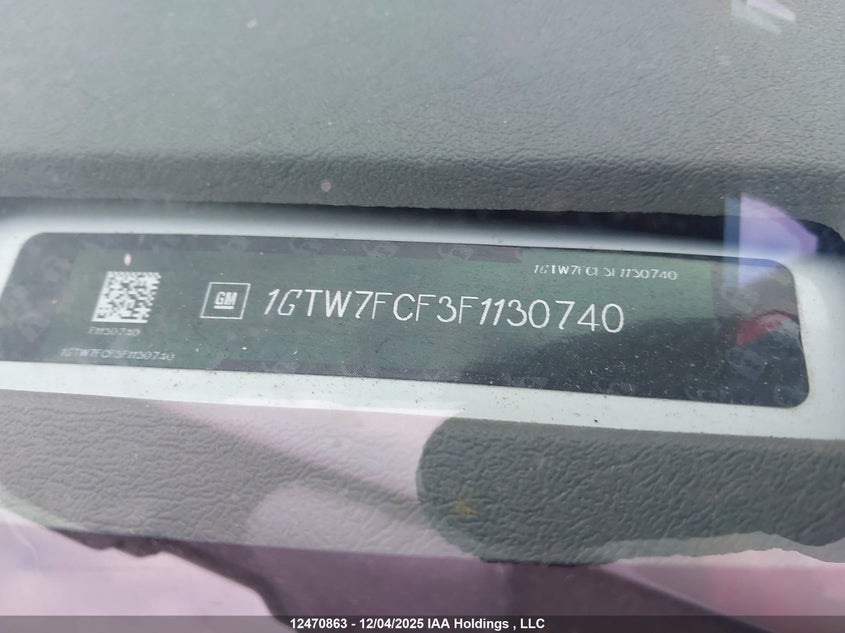 1GTW7FCF3F1130740 2015 GMC SAVANA photo no. 17