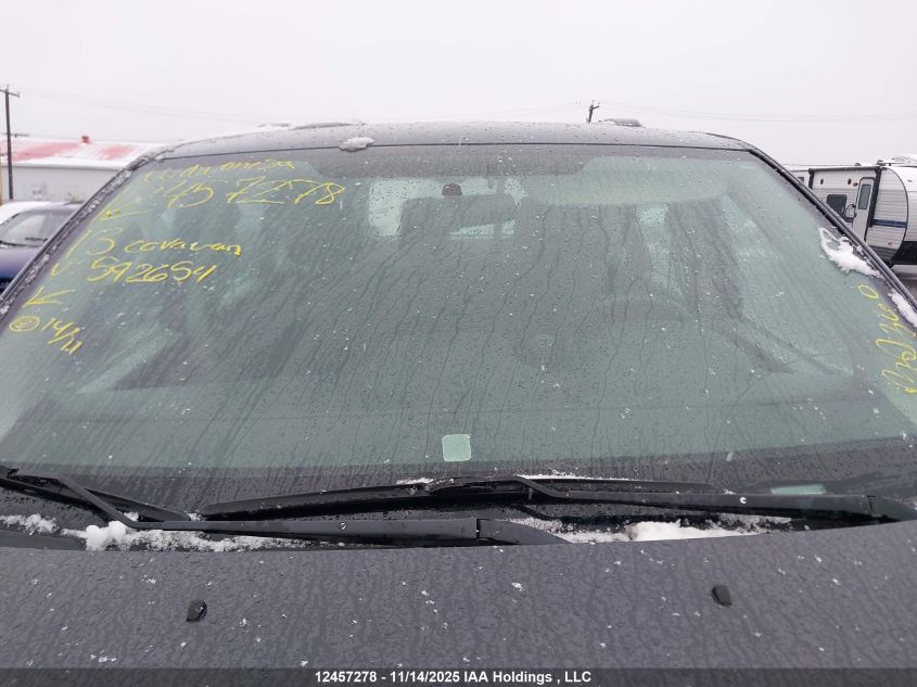 2013 Dodge Grand Caravan Se/Sxt VIN: 2C4RDGBG9DR592654 Lot: 12457278X