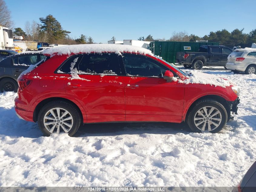 2020 Audi Q3 45 Komfort VIN: WA1AECF35L1077500 Lot: 12470916