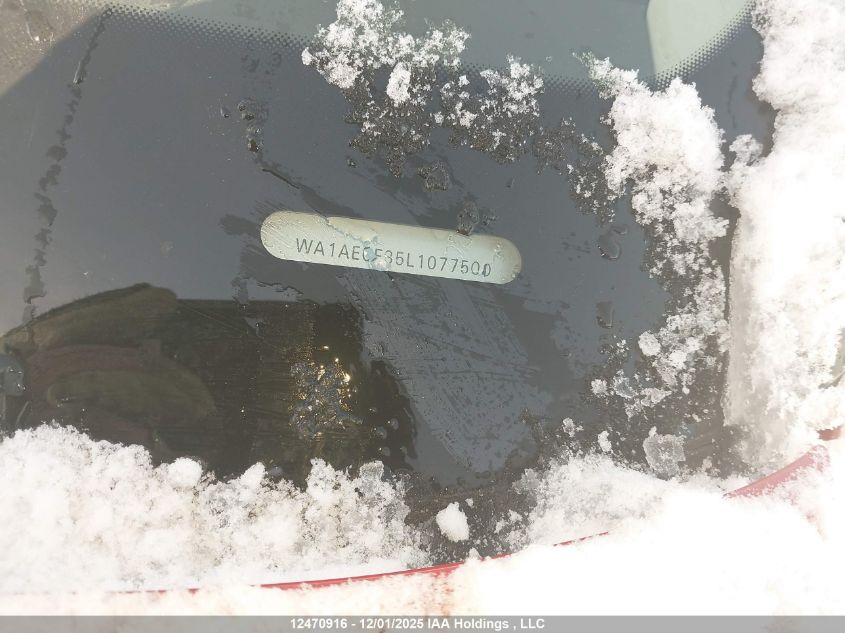 2020 Audi Q3 45 Komfort VIN: WA1AECF35L1077500 Lot: 12470916