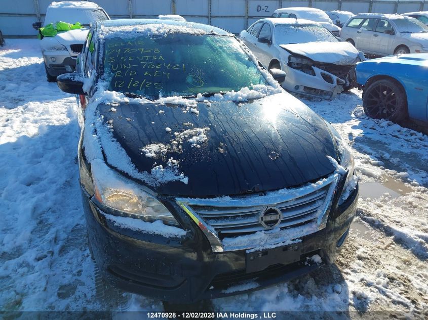 2013 Nissan Sentra VIN: 3N1AB7APXDL782421 Lot: 12470928