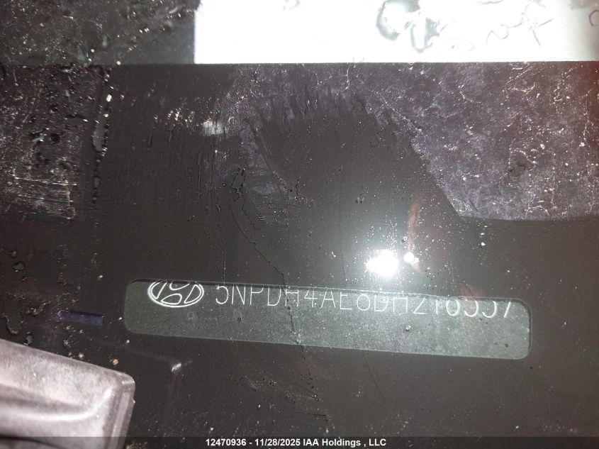 2013 Hyundai Elantra VIN: 5NPDH4AE8DH216537 Lot: 12470936