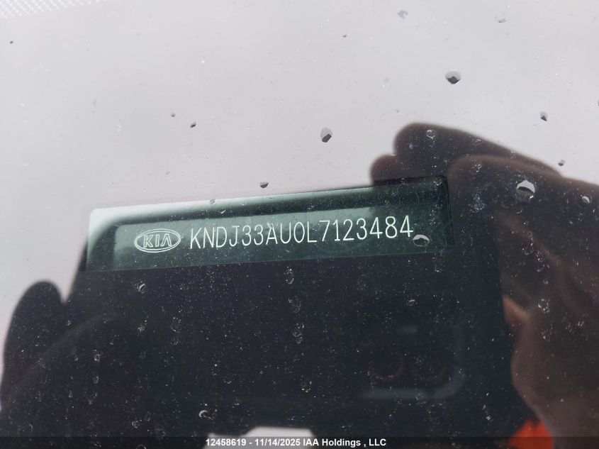2020 Kia Soul Ex/Ex Anniversary Edition/Ex Limited/Ex Premium/Ex+/Gt-Line Limited/Gt-Line Premium VIN: KNDJ33AU0L7123484 Lot: 12458619X