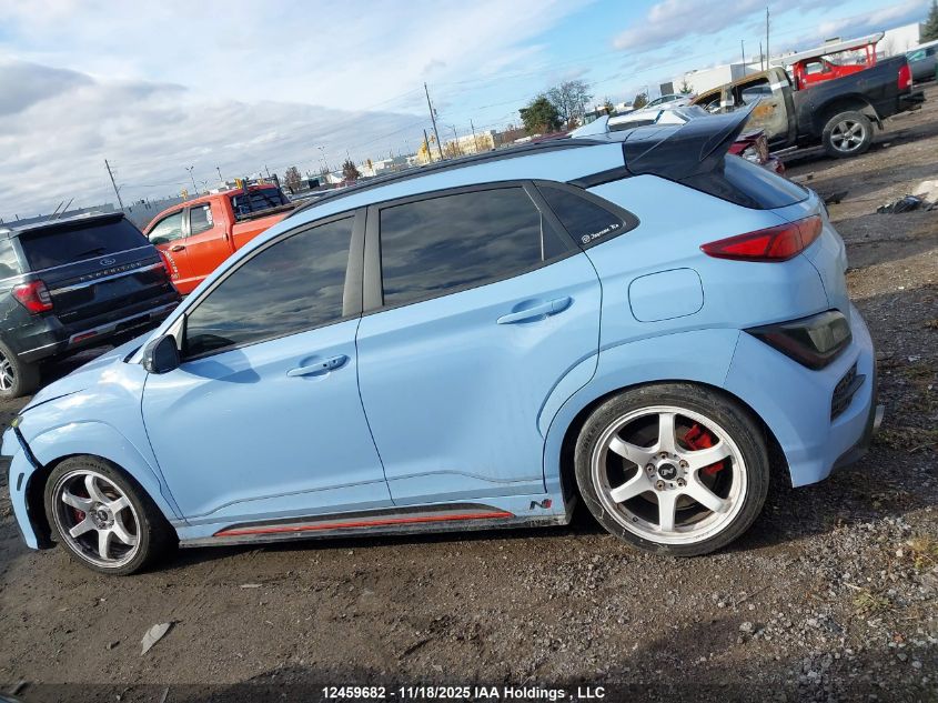 2022 Hyundai Kona N 2.0T VIN: KM8KH3AC2NU001657 Lot: 12459682X