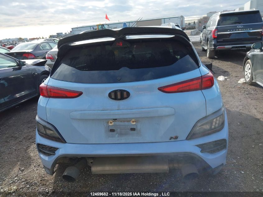2022 Hyundai Kona N 2.0T VIN: KM8KH3AC2NU001657 Lot: 12459682X