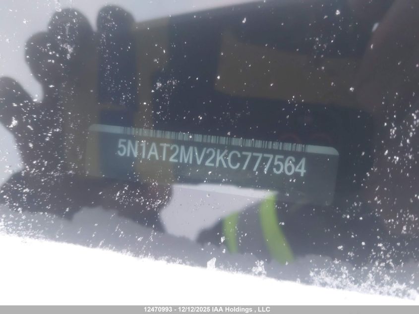2019 Nissan Rogue S/Sl/Sv VIN: 5N1AT2MV2KC777564 Lot: 12470993