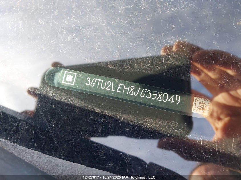 2018 GMC Sierra 1500 VIN: 3GTU2LEH8JG358049 Lot: 12427617X