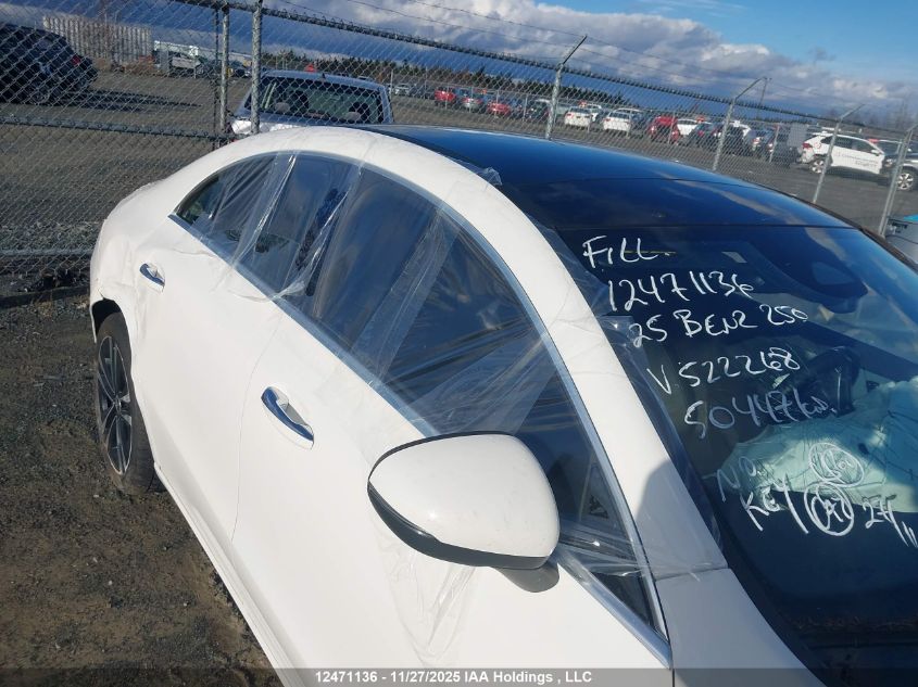 2025 Mercedes-Benz Cla 250 4Matic VIN: W1K5J4HB4SN522268 Lot: 12471136