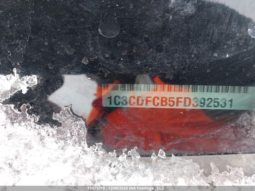 2015 Dodge Dart Limited VIN: 1C3CDFCB5FD392531 Lot: 12471219